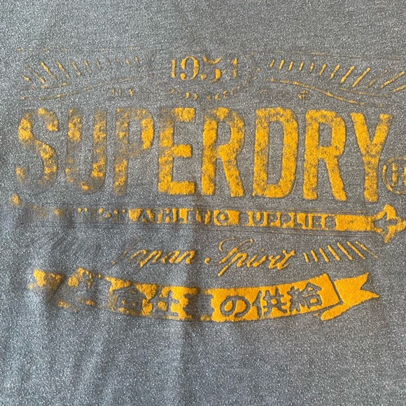 Superdry Khaki Logo Tshirt - Picture 2 of 4